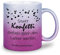 glitzertassen.de® | Statt Konfetti einfach mal den Locher werfen | Tasse mit Glitzer | Geschenkidee | Bürotasse | Arbeitskollegen | Silberviolett