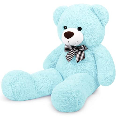 Yeqivo Groß Teddybär Kuschelbär XL riesen Teddy Bear Plüschbär Kuscheltier(Himmelblau)