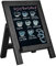Umtiti Tisch-Kreidetafel-Schild, massives Kiefernholz, gerahmt, stehende Kreidetafel, 33 × 43 cm, Küche, Arbeitsplatte, Memoboard, Dekor für Zuhause, Café, Bar, Hochzeit, schwarz (ZJHB-BK-3343)