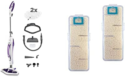 Balai à vapeur Polti Vaporetto SV440_Double PTEU0274 à double fonction & PAEU0336 Kit filtres anti-calcaire pour balai à vapeur