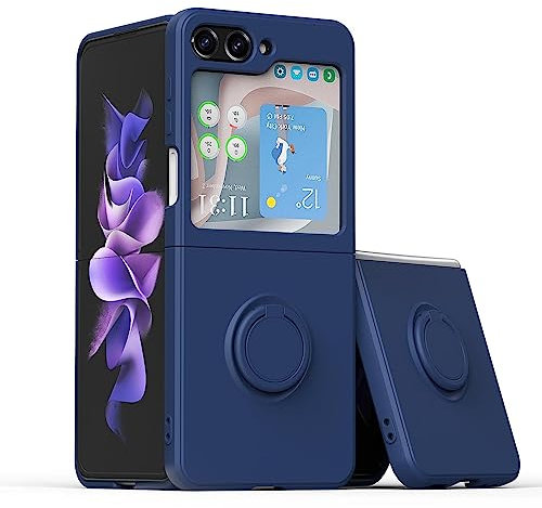 ILING Cover Per Samsung Galaxy Z Flip5 (Z Flip 5) Case, Custodia Antiurto PC Bumper, Ultra Sottile Opaco Compatibile con Case Samsung Galaxy Z Flip5 (Z Flip 5) (Blu)