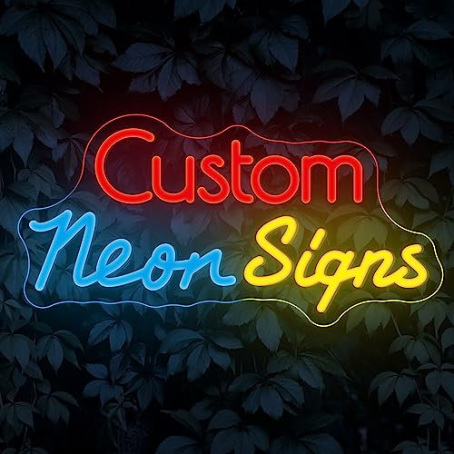 Custom Neon Signs,Personalized Dimmable LED Neon Signs Suitable for Wedding Family Birthday Bar Wedding Party Night Light&Company Logo Business Signs, Birthday Gift
