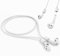 Mooyavia Ultra Strong Magnetic Anti-Lost Straps for AirPods, Colorful Soft Silicone Sports Lanyard Compatible with Airpods 1st 2nd 3rd Generation Pro 3 2 1, Neck Rope Cord - White