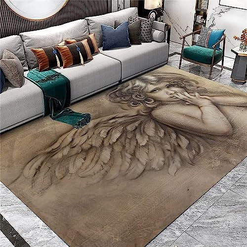 Wohnzimmer Teppich 3Dkind Wünscht Engel Gedruckt Fußmatten Badezimmer Fußmatten Bereich Teppiche Teenage Schlafzimmer Dekorative Spielzimmer Matten,