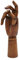 Paintersisters® Gliederhand im Vintage Stil, 30 cm Rechts, Holzhand beweglich, Modellhand Mannequin Handmodell Zeichenpuppe dunkel