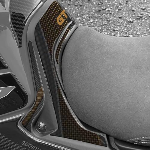 Aufkleber aus Kunstharz, 3D-Effekt, für Motorrad, kompatibel mit Yamaha Tracer 9 GT+ Power Gray (Schutz über dem Sattel)