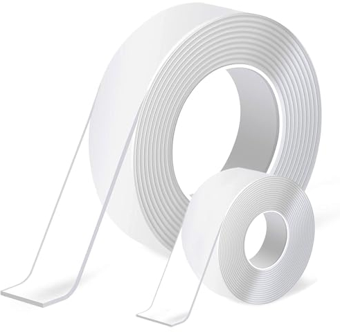 YISUMEI Doppelseitiges Klebeband Extra Stark Transparent - Double Sided Nano Tape Rückstandslos Entfernbar Klebeband Doppelseitig Ablösbar für Teppich, Foto Wand(3 cm X 7 m)
