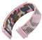 WOCCI 18mm Verstellbares Nylon Uhrenarmband, Sport Loop Armband mit Schnellverschluss (Rosa Camo)