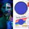 LOPHE UV Kinderschminke Set, 30g Neon UV Bodypainting Kinder, Waschbar Theaterschminke Körperfarbe, Gesichtsfarbe Kinderschminke für Make up Karneval & Halloween (22# Fluoreszierendes Blau)