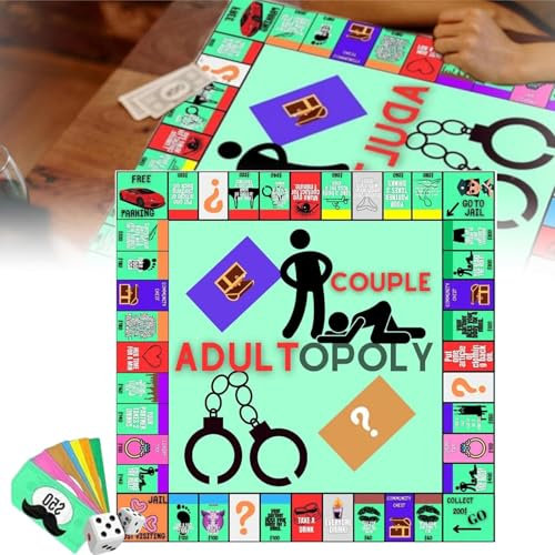 Diyxisk Adultopoly, Romantisch Couple Adult Opoly, Dating Board Games, GefüHle Aufwärmen Adultopoly Deutsch, Erwachsener Board Game, Adult Monopoly Deutsch, für Nachtclubs, Jahrestage, Valentinstag