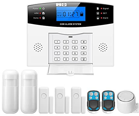 Sistema de Alarma para Casa, TUYA Smart Home GSM alarmas de seguridad for el hogar alarma de hogar inalámbrica for garaje alarmas de seguridad de casa residencial, para el hogar, apartamento(F)