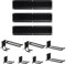 MOOTACO Garage Garden Tool Organizer,Wall Mount Storage Rack,48 Heavy Duty Rack with 7 Hooks & 3 Rails,for Shovel,Rake,Brooms,Mops,Chairs
