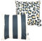 Icon Kissen, 2er Pack, Boho Kollektion, Drinnen und Draußen Stoff, Leopard und Streifen Muster, 43cm x 43cm, Wasserabweisendes Kissen, Terrasse, Garten, Gartenmöbel