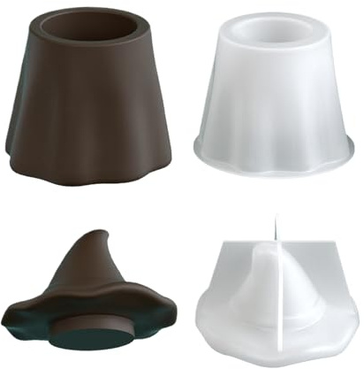Moule en silicone en forme de fantôme, porte-bijoux avec couvercle | Moules en silicone pour bougies d'Halloween, pots de rangement en résine, organiseurs de bijoux, conteneurs de bonbons