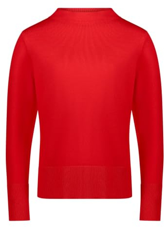 Betty Barclay Damen Strickpullover mit Stehkragen 36, High Risk Red