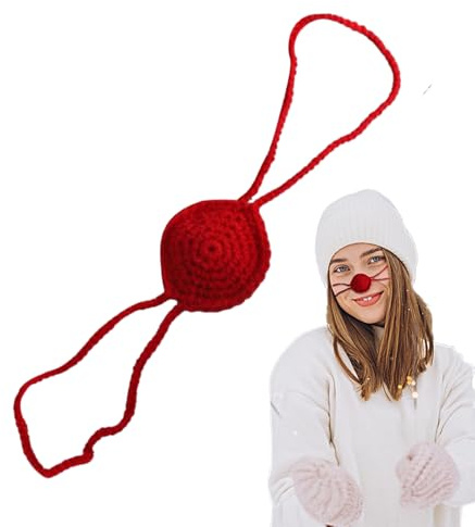 Cache-nez d'hiver – Housse en laine crochetée faite à la main, protection de nez en plein air, protection légère en hiver, protection confortable pour les activités de plein air, le ski, la randonnée