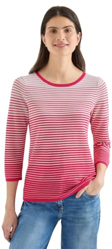 Cecil Damen Pullover mit Rundhals und Streifen