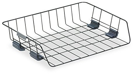 Fellowes Workstation Drahtablage, Seitenladung, Buchstabe, Schwarz (62112)