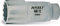 Hazet 880TZ-16 Douille carré creux 10 mm/profil traction à 12 pans extérieurs Taille 16 longueur 60 mm