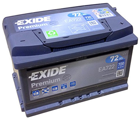 EXIDE PREMIUM Carbon Booster EA 722 12V 72AH Starterbatterie Neues Modell 2014/15