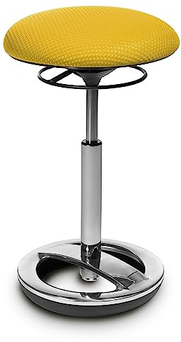 Topstar Bürohocker Sitness High Bob Alu poliert gelb