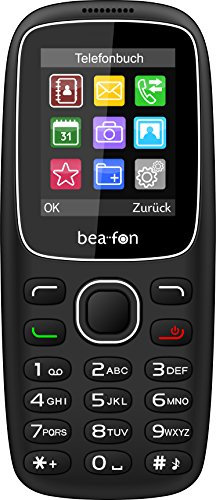 Beafon C65 Handy (4,5 cm (1,77 Zoll) TFT-Display, Dual-SIM) schwarz
