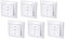 6er Pack, Unterputz Jalousieschalter, All-in-One, Serie G1 reinweiß