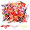 JZK 100 x Bunt Kaninchen Hase Ohr Haargummis Mädchen Haar Bands Haargummis für Kinder Mädchen Mitgebsel Geschenk Gastgeschenk Party Favors