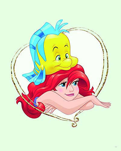 Komar Disney Wandbild Ariel & Fabius | Kinderzimmer, Babyzimmer, Dekoration, Kunstdruck | ohne Rahmen | WB080-40x50 | Größe: 40 x 50 cm (Breite x Höhe)