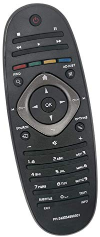 ALLIMITY 242254990301 Remplacement de la télécommande pour Philips Smart TV 26PFL3606H/12 32PFL3506H/12 32PFL5406H/12 42PFL3606H/12 47PFL4606H/12 22PFL3206H/12 32PFL6606K/02 40PFL5606H/12