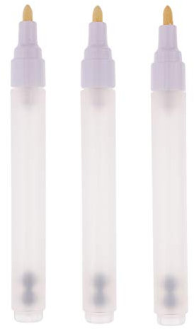 SM SunniMix 3 Paquets de Marqueurs Vides Rechargeables Portables Encre d'artiste de Tube de Stylo Vide