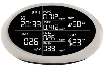 Misurazione della qualità dell'Aria Multifunzionale Detector qualità d-ell' Aria PM2.5. Rivelatore di Particelle di Polvere qualità d-ell' Aria Meter Air Quality Monitor