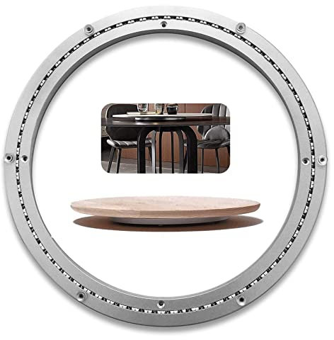 Lazy Susan Drehplatte 200 300 400 500 600mm, Drehteller Klein Drehlager Drehscheibe, Aluminium Metall Tischlager Kugellager Drehbar, Für Gartentisch Küche Esstisch Tv Drehteller