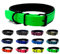 Hundehalsband Biothane Softshell unterlegt kleine Hunde/große Hunde verstellbar Black Edition (S 40-45 cm, Neongrün)