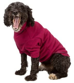 Fleece Dog Jumper Puppy Jacket Winter Coat XS, S, M, L, XL Pet Clothes Rydale 18 Colours (Medium, Mulberry)