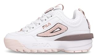 FILA Damen Disruptor Wmn Sneaker, White Pale Mauve, 37 EU