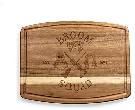 PICNIC TIME Disney Ovale Schneidebrett, Servierbrett, 15 x 11,5 x 0,8, Akazienholz - Hocus Pocus Sanderson Sisters