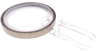 DécoProfi 10x Gardinenringe Vorhangringe mit Haken Antik Messing Ø 24mm I Ringe für Gardinenstangen Ø 16mm I Geeignet für Vorhang-Gardinenstange