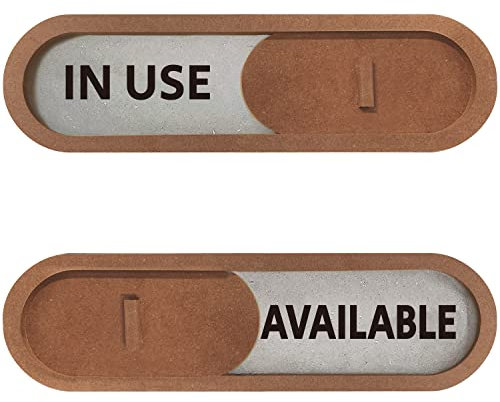 in Use and Available Sign (Brown)