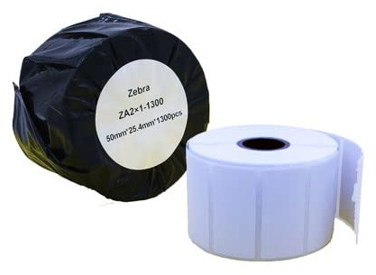 Zebra Adress-Etiketten, klein, 1300 Stück, Weiß (ZA2X1-1300)