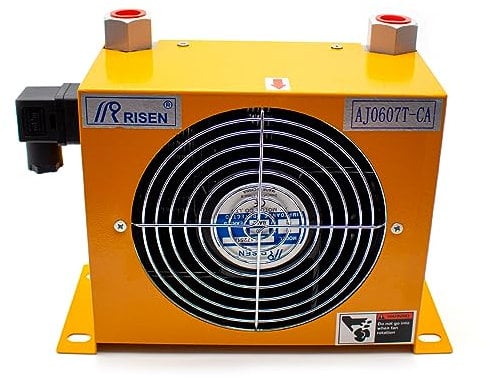 LeTkingok AJ0607T-CA Radiatore Aria Idraulico, Scambiatore di Calore Raffreddamento Olio Radiatore Olio Raffreddato Ad Aria(DC 12V)