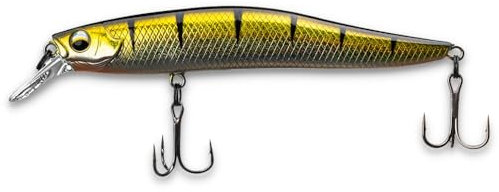 LMAB Flash Vibe 67, 80 & 98 mm - Twitchbait - Suspending & Floating, Hardbait, Wobbler Barsch, Suspender Wobbler, Zander Wobbler (Lauftiefe 1,0-2,0 m | schwebend/suspending, Real Perch, 98 mm)