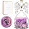 Miofula Ewige Rose Engel Geschenke für Mama, Ewige Rosen Engel Figur Geschenke für Frauen, Geburtstagsgeschenk für Oma Mutter Freundin zum Weihnachten Muttertag