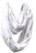 Generic Jersey Loop Schal Tuch Halstuch Rundschal Schlauchschal Schmetterling Sterne glitzer (Weiß Schmetterling)