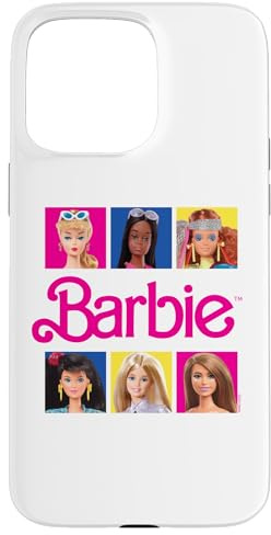 Barbie - Différents Portraits de poupées avec Logo Coque pour iPhone 15 Pro Max