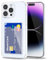 Svanove for iPhone 14 Pro Max Case Wallet Clear, Card Holder Case with Credit Card Slot, Thin Slim Transparent Silicone Grip Soft Rubber Protective Shockproof Airbag Bumper for Women, Clear