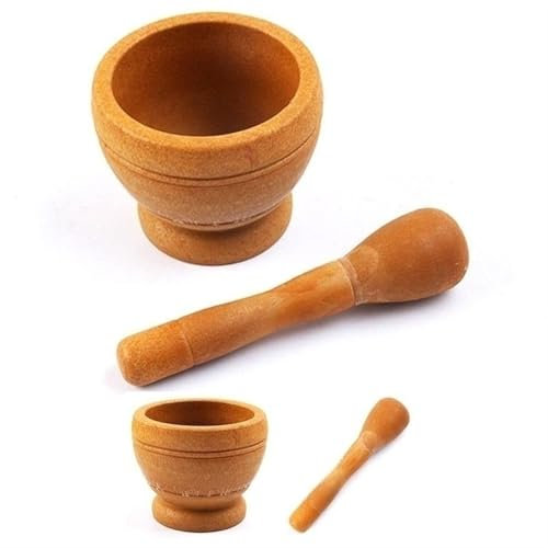 MKLHAVB Mortero De Cocina Set de Resina, mortero y mortero, ajo, Hierbas, Especias, Mezcla, triturador, tazón, Restaurante, Herramientas de Cocina Mortero Tradicional(Size1)