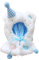 Bezauberndes Puppenschal Und Kostümset für 15 cm Große Plüschpuppen, Blau