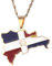 JRZEOCI Halskette Mit Anhänger Mit Flagge Der Dominikanischen Republik Für Frauen Und Männer – Retro-Halskette Mit Öltropfen-Karte, Patriotische Halskette Mit Charm-Anhänger, Schmuck Für Männer Und F