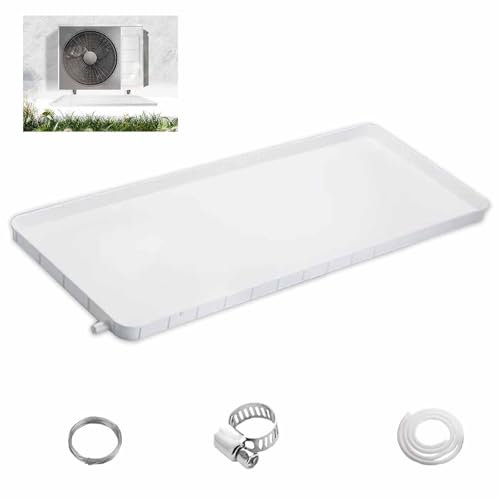 MMleYN Vaschetta Raccogli Condensa In Plastica Pp5, Vassoio Raccogligocce Per Condizionatore D'aria, Kit Di Drenaggio Universale Per Il Condizionamento Dell'aria Per Sistemi A Pompa Di Calore(81.5x33x